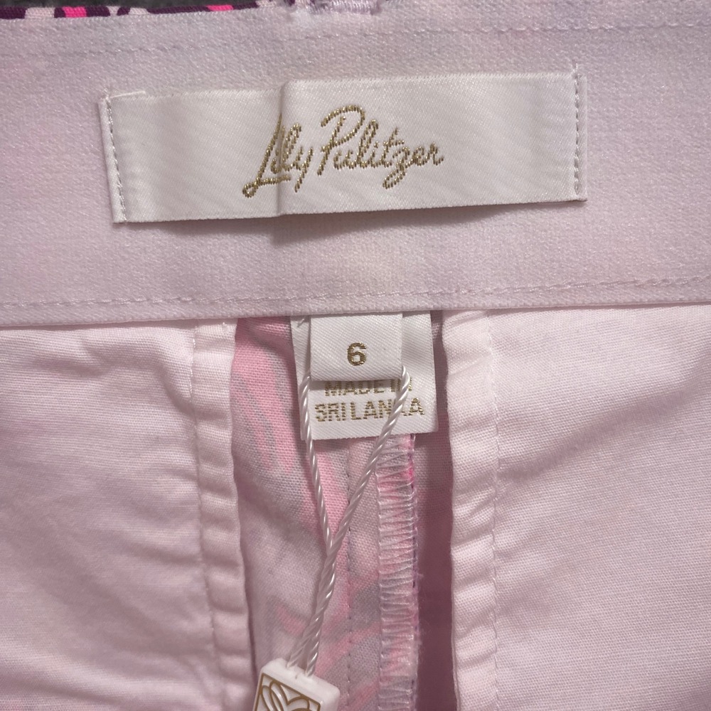 Lilly‎ Pulitzer Gretchen High Rise Shorts Elderflower Blossom Lil Escape Plan 6 - Picture 3 of 9
